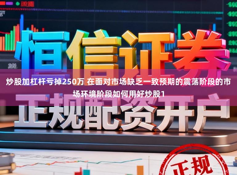 炒股加杠杆亏掉250万 在面对市场缺乏一致预期的震荡阶段的市场环境阶段如何用好炒股1